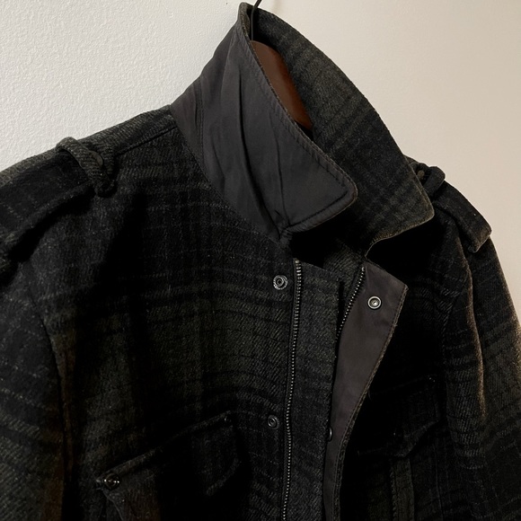Armani Exchange Military Wool Coat - Picture 8 of 15